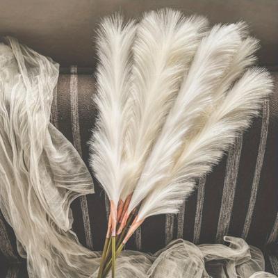4 Pack 80cm Fluffy Artificial Pampas Grass Table Vase Decoration Large Bouquet Home Wedding Party Birthday Mother's Day Decoration