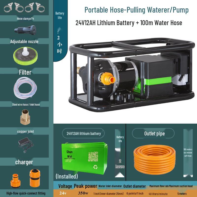 JPHZNB Cordless High-Power Water Pump