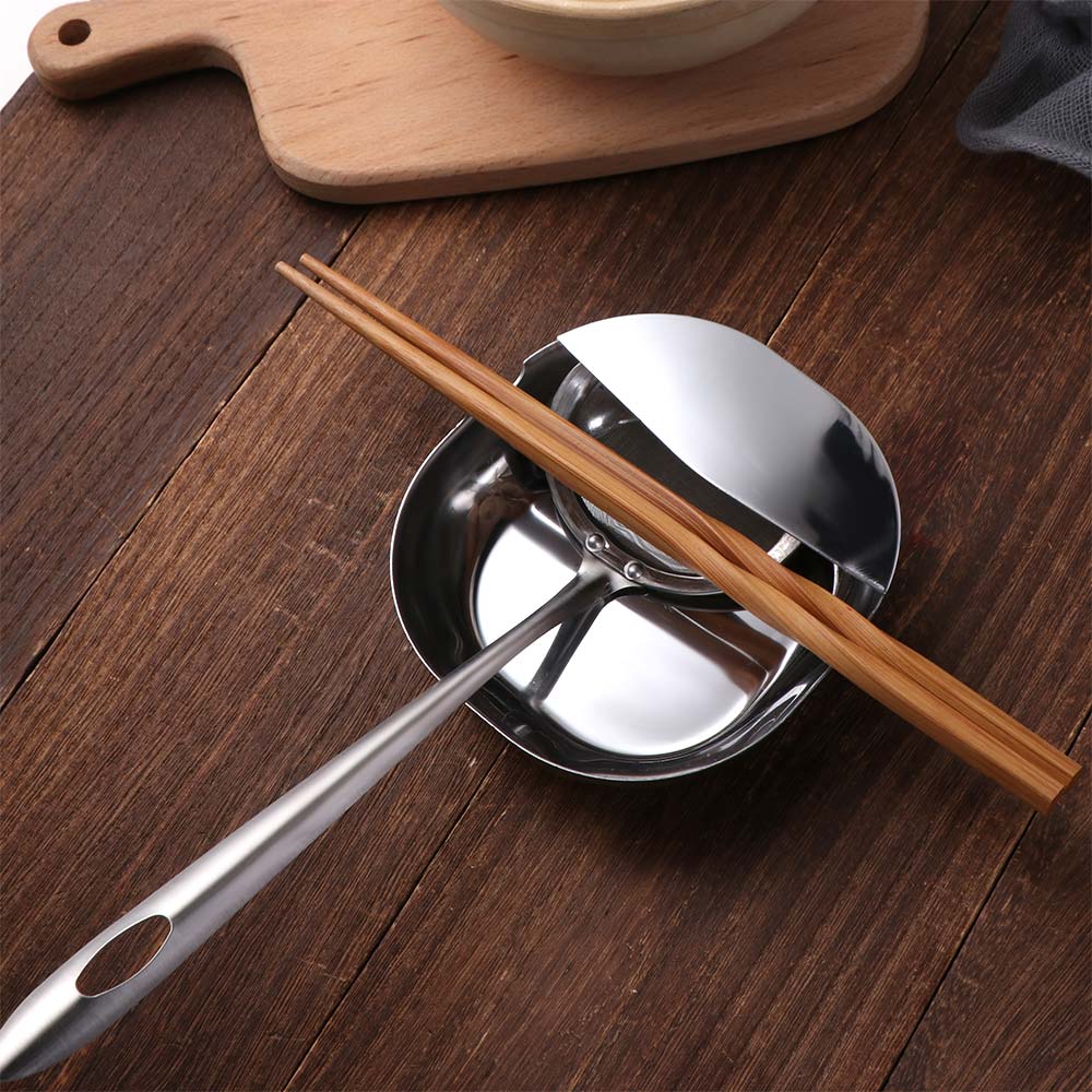 Stainless Steel Spoon Rack Thickened Spatula Holder Fruits Plates Snack Bowl Dinning Table