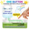 6-in-1 Paint Brush Cleaner with Water Cycle System and Palette,ABS Artist's Paint Brush Rinse Cup Holder, Automatic Washing Tool for Studio Outdoor
