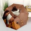 1pc Autumn Cat Automatic Open/Close Umbrella Compact Folding Umbrella, All-Season Portable Umbrella for Women/Men F1124059