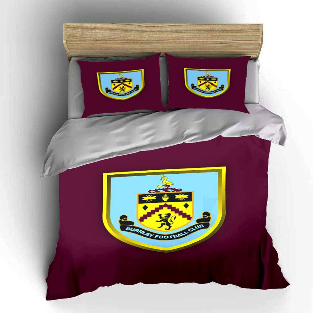 "Burnley FC Logo Bedding Set" Bedding Duvet Cover Set Duvet Cover Pillowcases (1 * Duvet Cover 2 * Pillowcases, Without Duvet Insert)