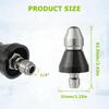 Universal 1/4" High-Pressure Pipe Dredging Nozzle - Municipal Sewage Cleaning Machine Bullet Nozzle
