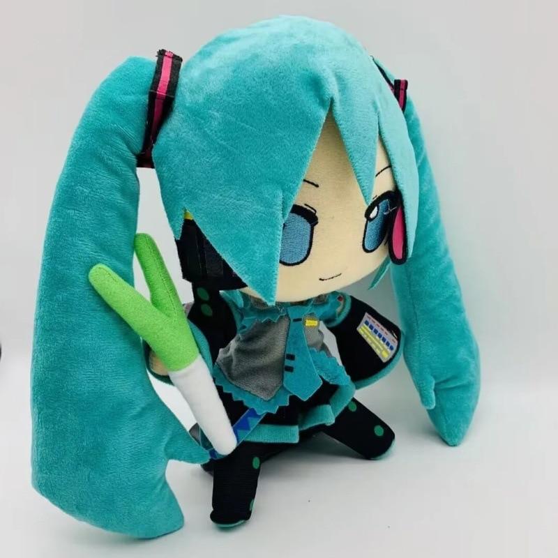 Jucarie De Plus Hatsune Miku, 23cm, Multicolor, Umpluta Cu Bumbac PP 3D, Set De Jucarii De Plus