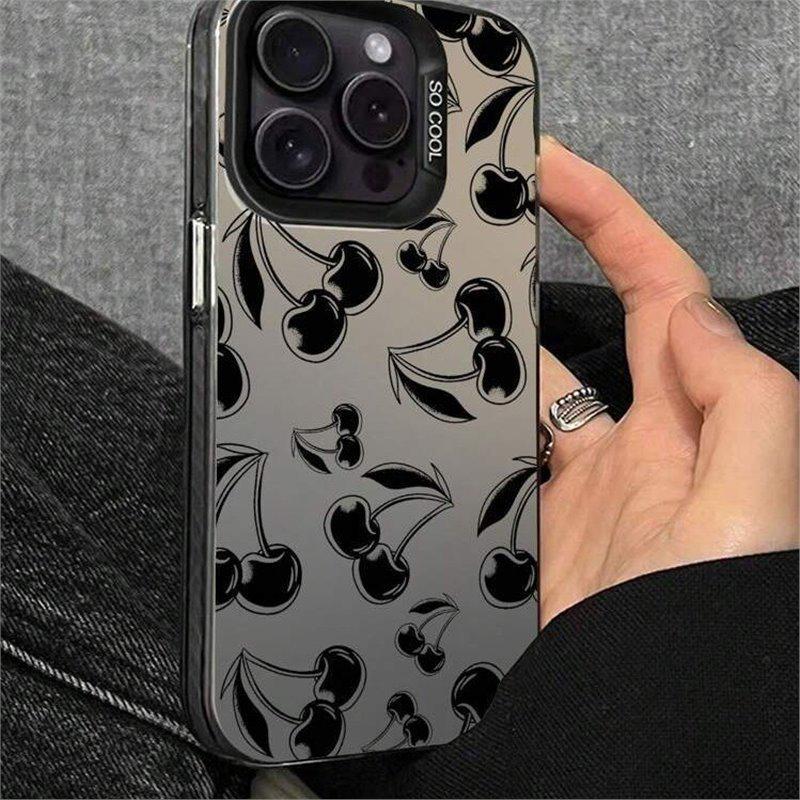High-End Black Cherry Frosted Full-Screen Protective Case for Apple 11/11 Pro Max