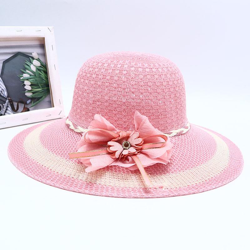 New Straw Hat Women's Outdoor Sunshade Sunscreen Hat Big Brim Trendy Vacation Beach Hat Breathable Cool Hat