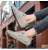 Genuine Leather Plus Size Unisex Outdoor Casual Sneakers for Spring/Summer