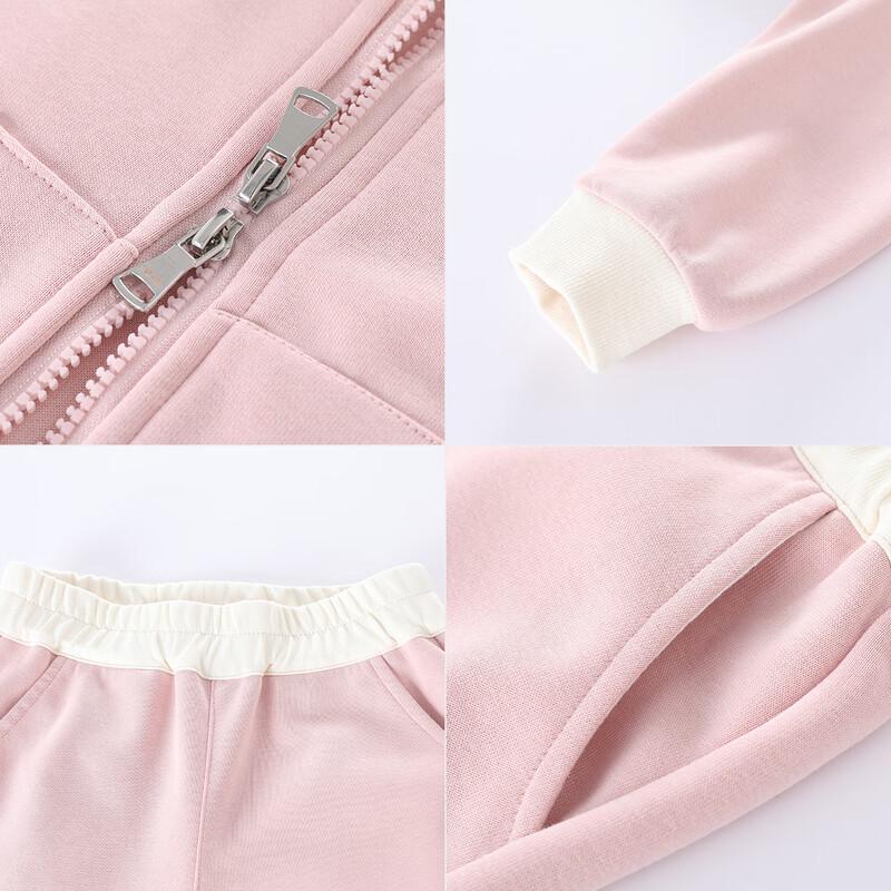 Montagut Girls' Hooded Sweatshirt & Jogger Set