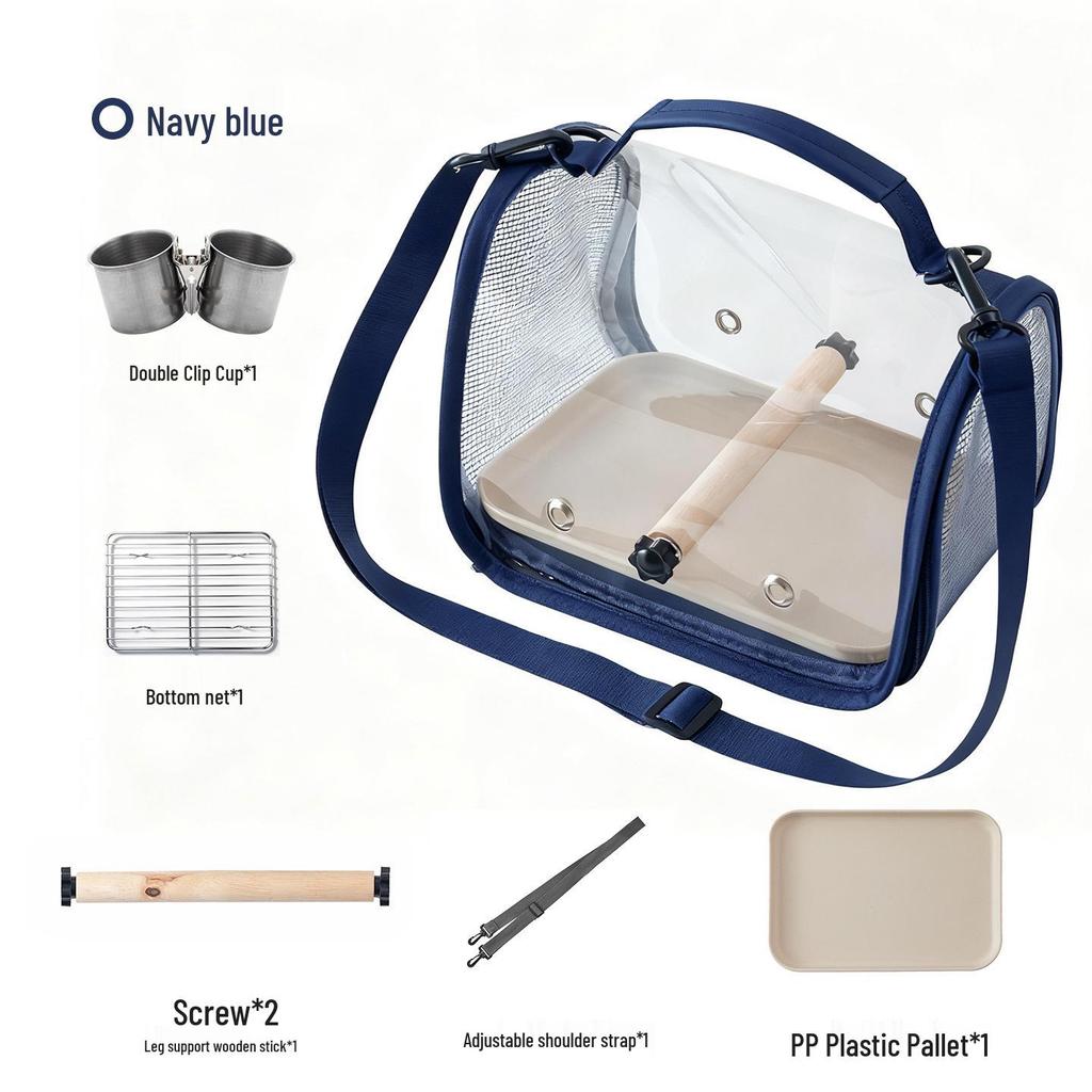 Portable Pet Carrier: Ideal for Small Birds, Pigeons, Lizards, Hamsters, and Cockatiels