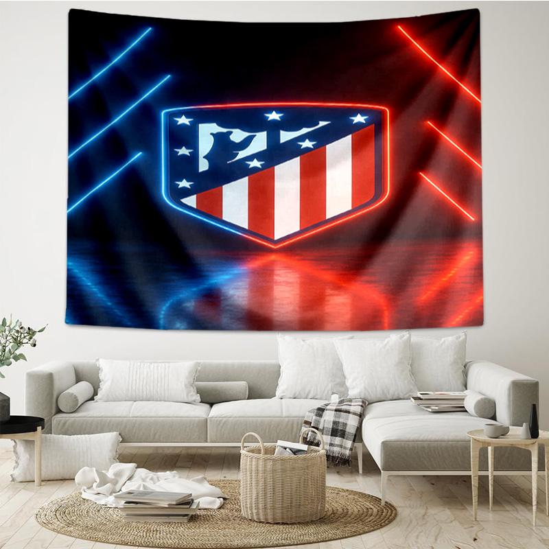 1PC Atletico Football Club Printed Tapestry Room Decoration Wall Hanging for Living Room Bedroom, Dormitory, Birthday and Christmas Gifts