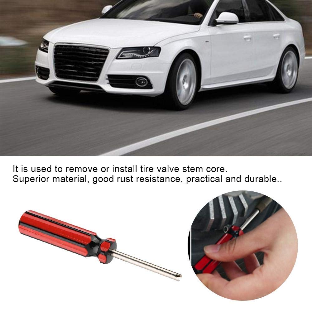 Qiilu Car Valve Driver Tire Valve Wrench Air Valve Wrench