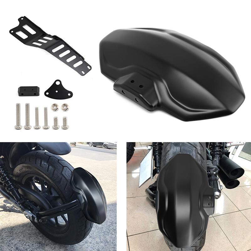 

For Honda Rebel CMX300 CMX500 CM 300 500 2017-up Motorcycle Accessories Matte Black Rear Fender Short Splash Cover ABS Mudguard матовый черный