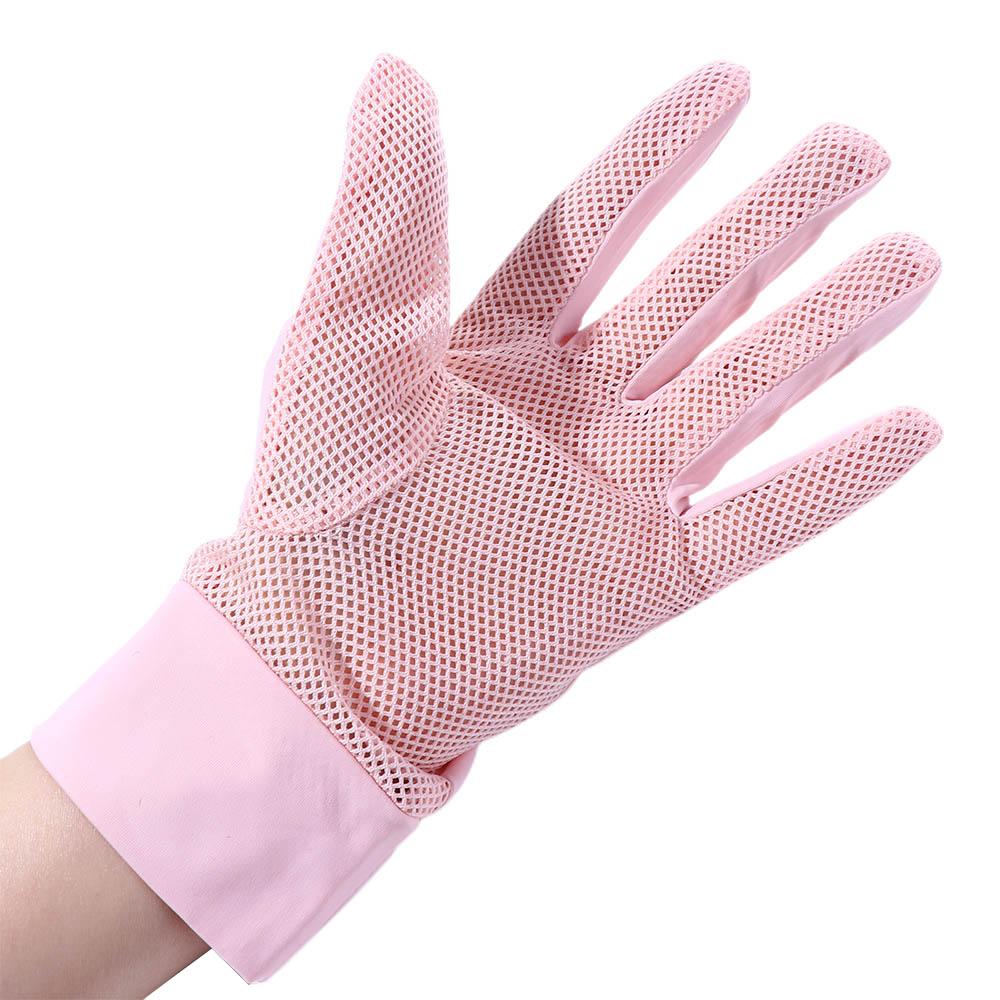 Women Thin Anti-UV Summer Breathable Ice Silk Sunscreen  Gloves Mittens Driving Gloves