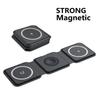 40W 3 In 1 Wireless Charger Pad Stand Magnetic Fast Charging Dock Station for iPhone 16 15 14 13 12 11  X XR  Watch Airpods