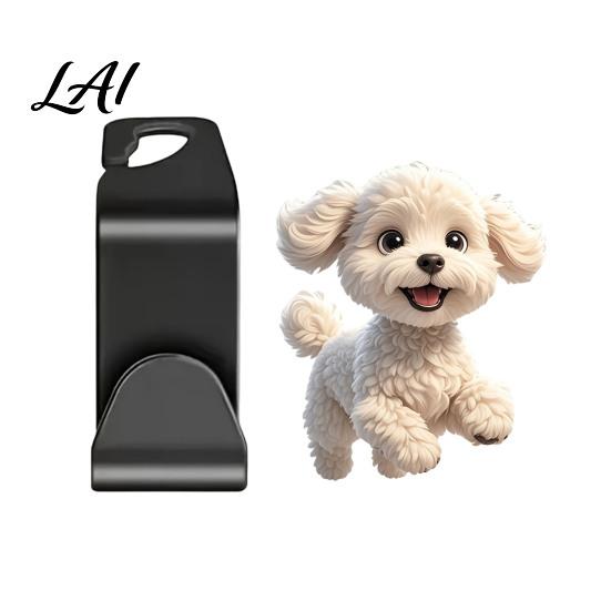 Universal Car Purse Hanger Seat Hook Cartoon Cat/Dog Pattern Decor Durable Load Bearing Acrylic Heavy Duty Hook Headrest Hanger Vehicle Interior