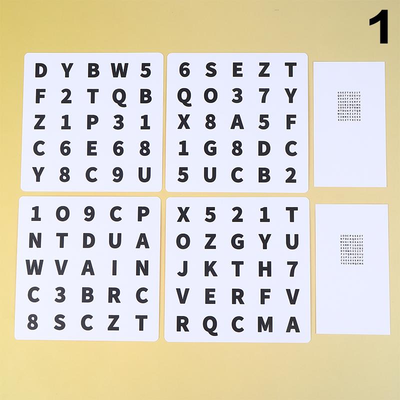 Visual Acuity Chart Refractive Ability Font Training Distance And Near Card Operation Test Size And Shape Eye Alphabet Table