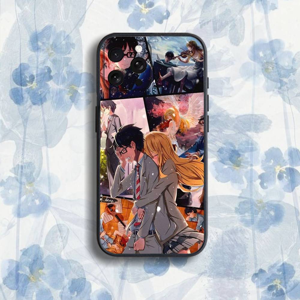

Y-Your L-Lie in April Phone Case For iPhone 17,16,15,14,13,12,Pro,Max,Plus,E,SE4,Air,Mini Black Soft Box iPhone17Air