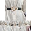 Stylish Korean Elastic Waist Belt For Women Shirt Dress With Round Buckle Design In Versatile Color Options