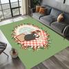 Cute Cats On Sofa Leisure Pattern Area Rug Cozy Cartoon Style Non-Slip Floor Carpet for Living Rooms Relaxation Areas