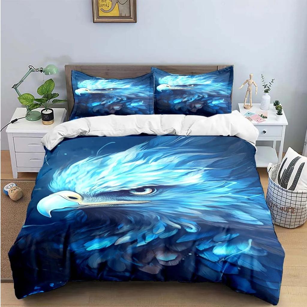 Fashion Popular Mythical Beast Phoenix Print Beding Sets Bed Suplies Set Soft Duvet Cover Bed Warm Comforter Set Beding Set High-End Premium Gift