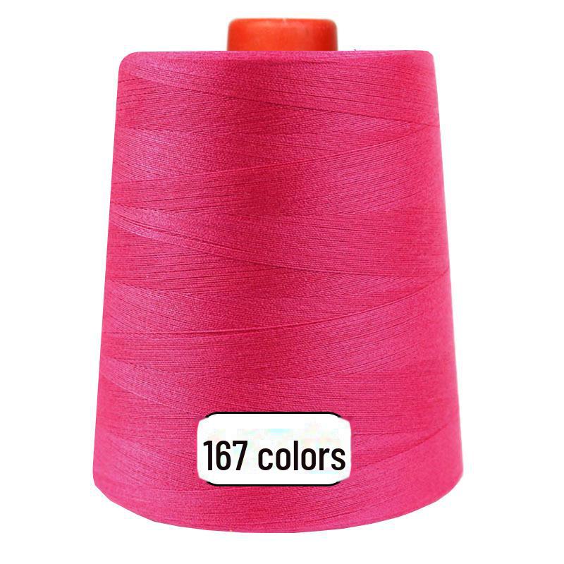Fengtian 403 High-Speed Polyester Sewing Thread Roll - Black & White Pagoda Thread for Computerized Flat Sewing Machines