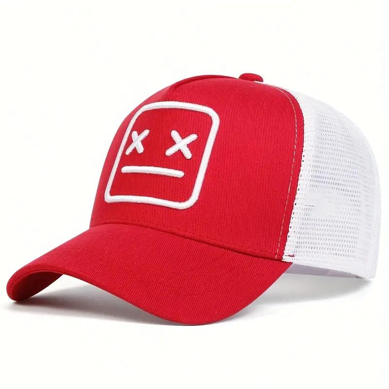 

Fashion Robot Embroidered Baseball Hat for Men and Women Hip Hop Spring and Autumn Outdoor Adjustable Casual Hat Sunscreen Hat Adjustable