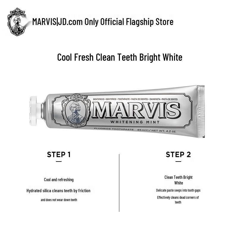 MARVIS Silver Brightening Mint Toothpaste 85ml 2-Pack