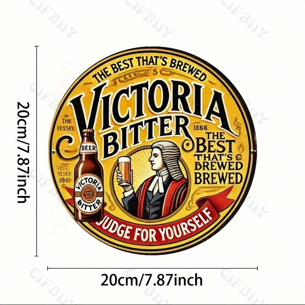 Vintage VB Beer Round Metal Wall Art Sign Durable Aluminum Decor Gift TYA4590-20X20CM разноцветный