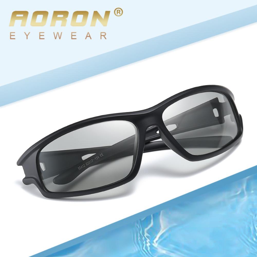 aoron Cycling Sports Sunglasses Polarized Light Colorful Color-changing Men's Glasses Night Vision Goggles
