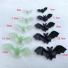 20Pcs Black/Luminous Bats Hanging Ornaments 3D Haunted House Horror Trick Props