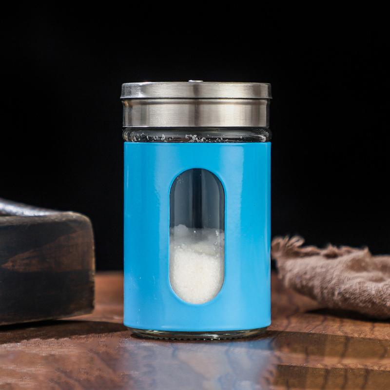 Pojemniki na przyprawy ze stali nierdzewnej Szklana butelka do smarowania Garnek do grilla Pieprz Uchwyt na wykałaczki Solniczka Obrotowy