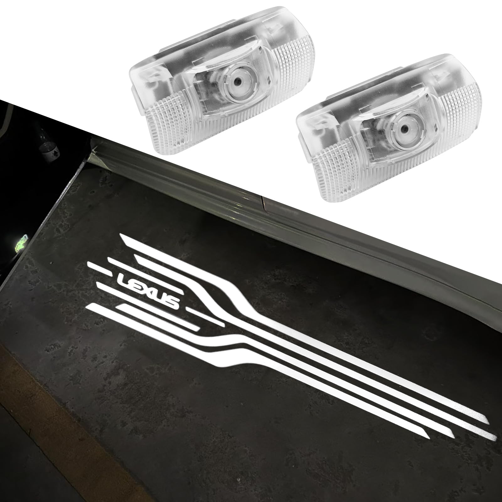 

Эксклюзивные светодиодные фонари подсветки салона Lexus с логотипом Высокий холодный кварц Легкий комплект Совместимый с и NX Lexus Проекция, Яркость, Дизайн, Стекло,