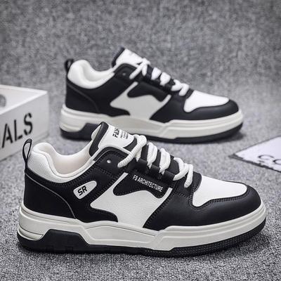 Herbst Herrenschuhe neue atmungsaktive Schuhe Herren Studenten Trend vielseitige kleine weiße Schuhe Plateau Sportschuhe lässige Board-Schuhe
