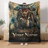 Name Custom Johnny Depp Print Flannel Blanket High Quality Warm Comfortable Cover for All Seasons Perfect for Gifts Home Decor