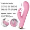 Female Vibrating Rabbit Vibrator Clitoris Stimulating G Spot Vibrator Powerful Vibrating Motor Dildo Sex Toys