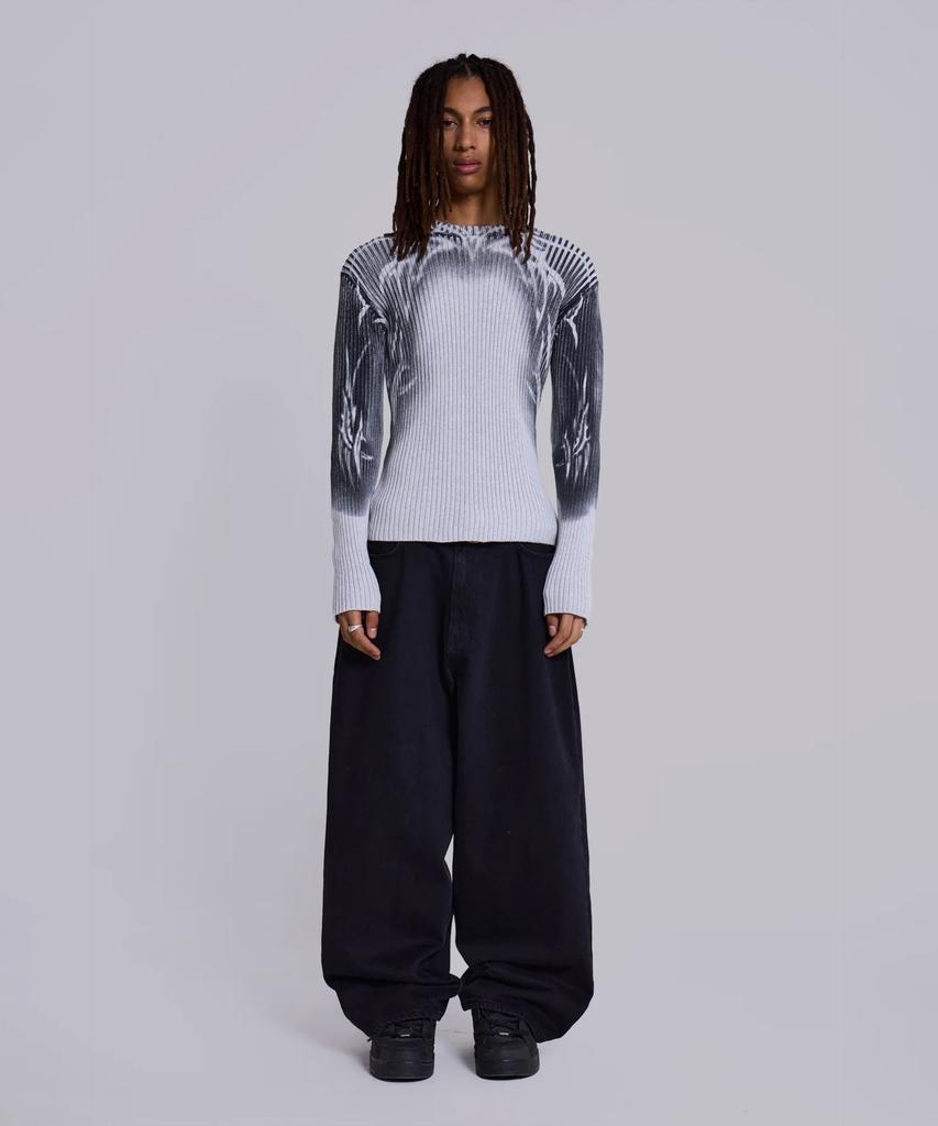 Jeidideuleondeon (M) Tattoo Spray Knit Jumper Multi