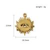 Stainless Steel Small Fresh Oil Drop Love Moon Pendant Plated 18K Jewelry Accessories Diy Pendant Necklace