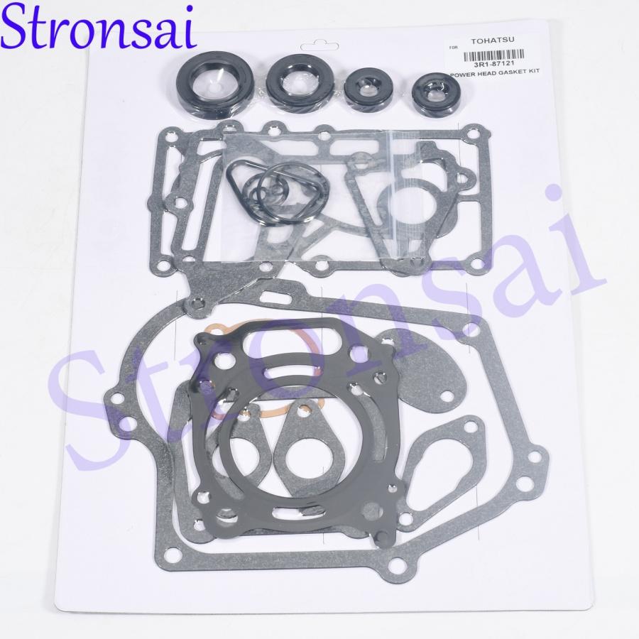 3H6-87121 3R1-87121-0 Boat Engine Power Head Gasket Kit for Tohatsu Nissan Outboard Motor 4-Stroke 4HP 5HP 6HP MFS4-6 3R187121