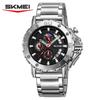 Skmei Watch for Men Top Brand Luxury Big Dial Stainless Steel Waterproof Chronograph Wristwatches with Date