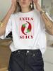 Übergroßes T-Shirt – Sommer Pfeffer Grafik