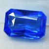 Natural Blue Sapphire Loose Gemstone 9.20 Ct Lite Sparkling Emerald Cut September Birthstone Gift