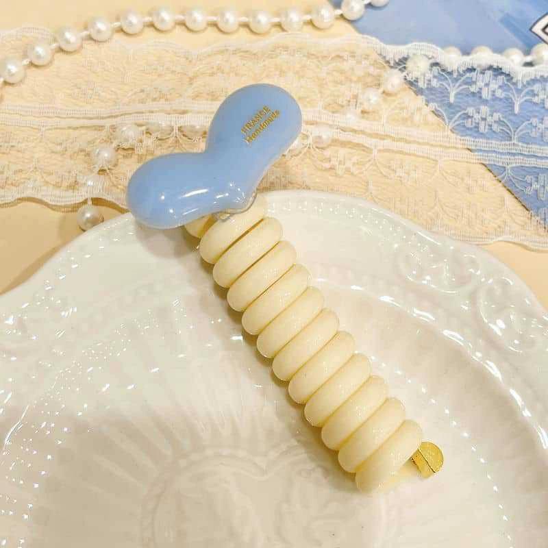 Elastische Telefondraht-Haargummis für Damen und Mädchen, einfarbige Haarbänder, Spiralspule, Gummiband, Pferdeschwanz, Kopfseil, Haar-Accessoires