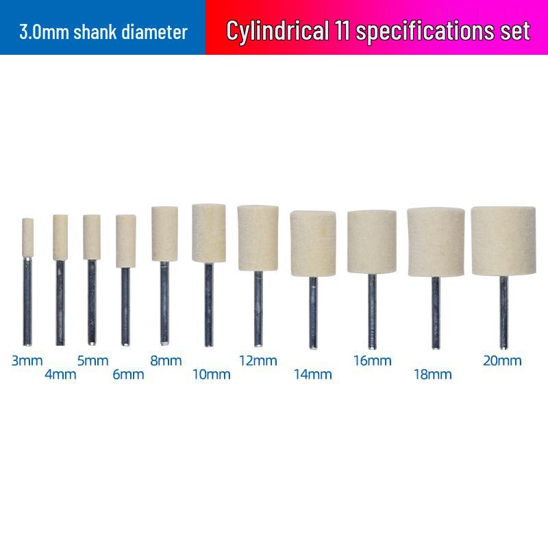 Wool Polishing and Grinding Head for Metal, Gemstone, Glass, and Jade