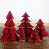 2026 Christmas Tree Honeycomb Ball 3D Folding Christmas Tree Ornament Desktop Decoration  for Xmas Navidad Happy New Year Decor