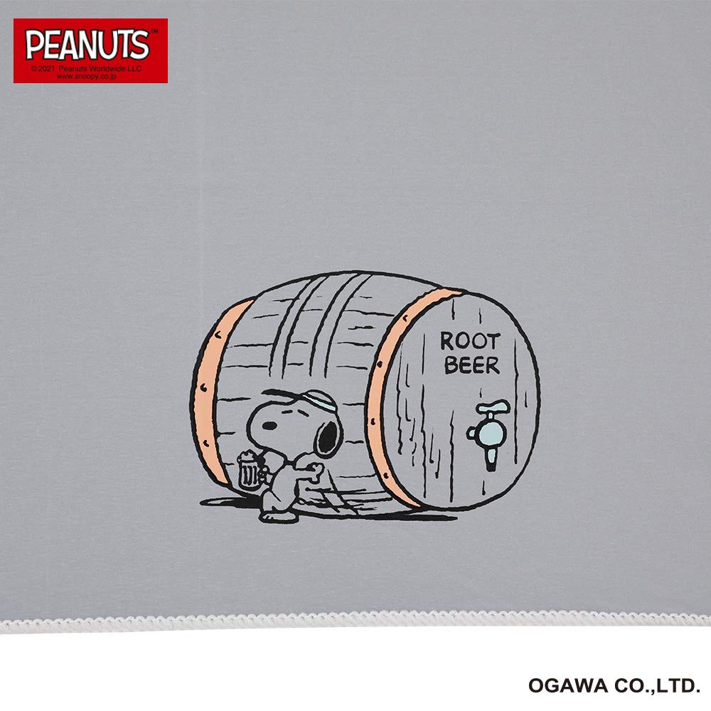 Ogawa Snoopy UV Peanuts Beer 8 90061 Women's Parasol, 99.9% Protection, Heat-Shielding, Water-Repellent, Design, 50cm, Ribs,