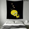 Tweety Bird Wall Tapestry Aesthetic Wall Hanging Printed Fabric Blanket Decorative Tapestries for Bedroom Living Room Home Decor