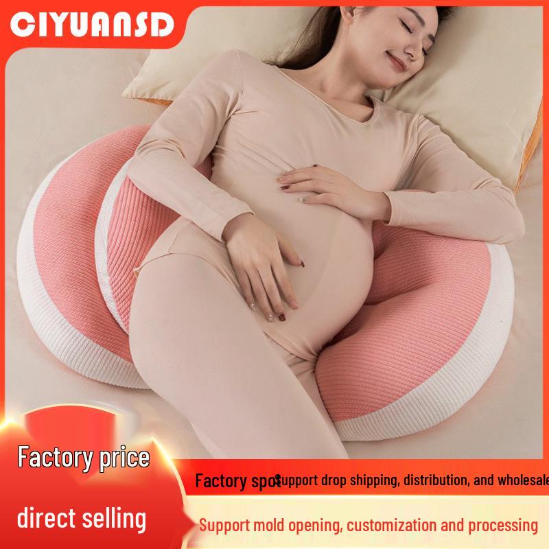 U-Shaped Pregnancy Support Pillow for Back and Side Sleeping