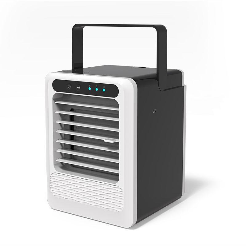 NEW USB Portable Air Conditioner Air Cooler Humidifier Purifier LED Light Personal Space Fan Mini Air Cooling Fan