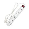 16A Israel Power Strip with Master Switch and 1m Extension Cord