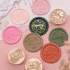 Wedding Series Round Wax Seal Stamp Head - Copper Handmade Letter Sealing